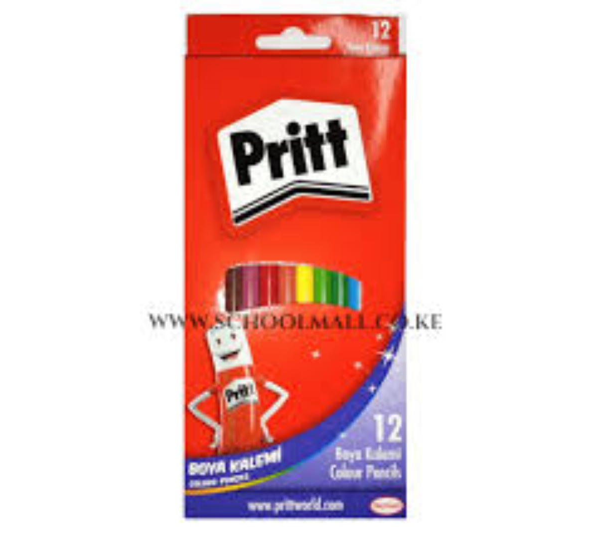 PRITT COLOUR PENCILS 12'S